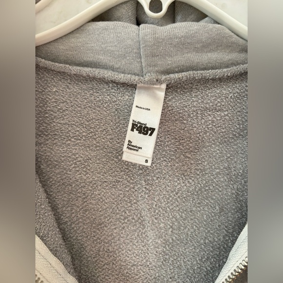 American Apparel Gray Zip-Up Hoodie - Picture 2 of 2